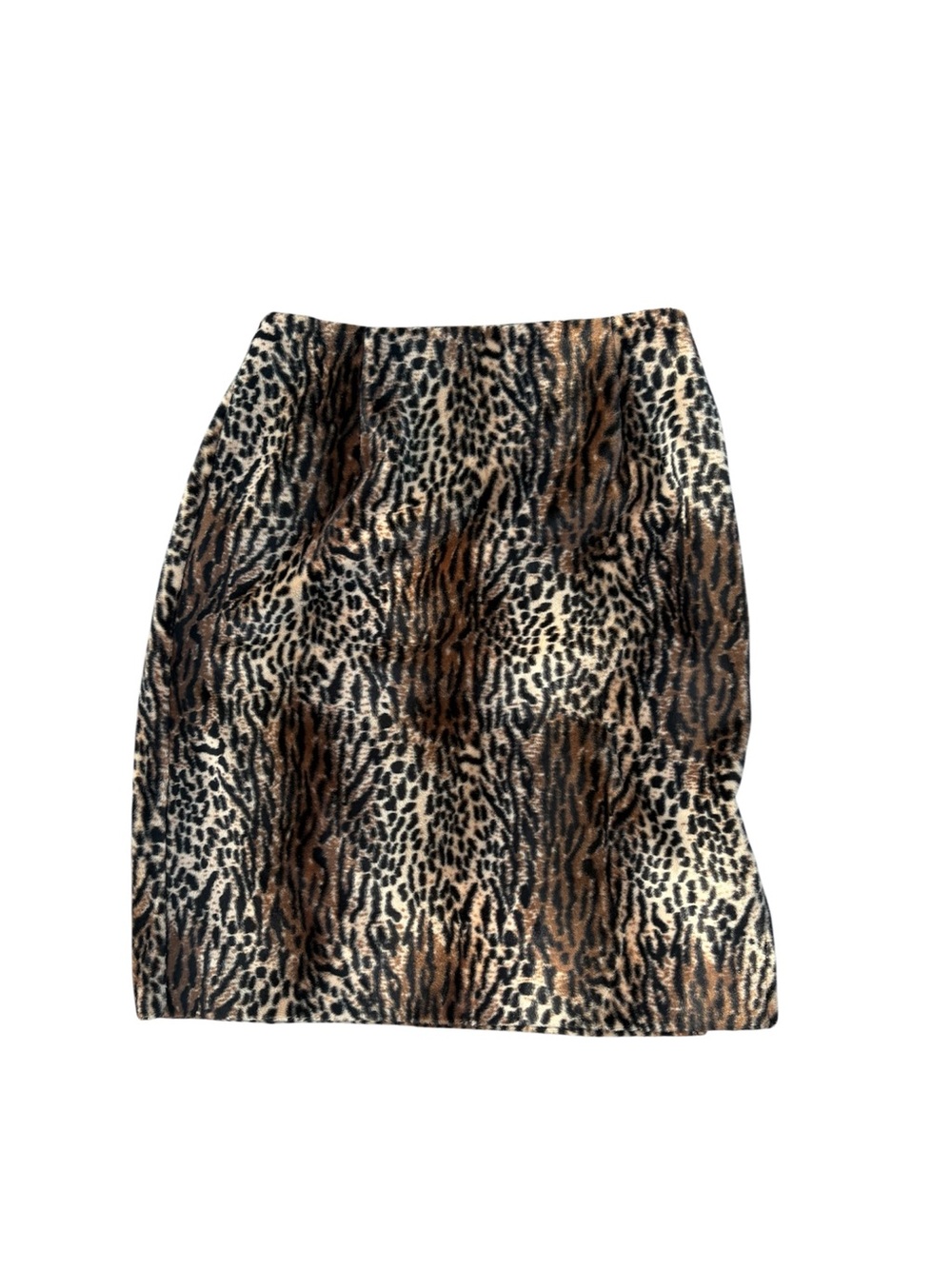 Vintage Leopard Print Pencil Skirt